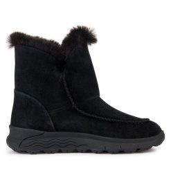 Śniegowce Geox. Czarne śniegowce damskie Geox. Za 719.99 zł.