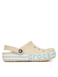 Crocs Klapki BAYABAND CLOG 205089-1LI Beżowy. Brązowe klapki damskie Crocs, bez wzorów, z tworzywa sztucznego, bez obcasa, bez zapięcia. Za 229.99 zł.