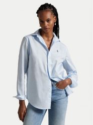 Polo Ralph Lauren Koszula 211A92177003 Niebieski Classic Fit. Niebieskie koszule damskie Polo Ralph Lauren, xxl, bez wzorów, z bawełny, bez kołnierzyka, bez ramiączek. Za 559.99 zł.