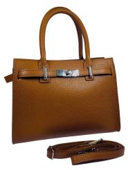 ORE10 Skórzana torebka "Waser" w kolorze jasnobrązowym - 28 x 20 x 13 cm rozmiar: onesize. Brązowe torebki klasyczne damskie ORE10, z materiału, przez ramię, bez dodatków. Za 347.99 zł.