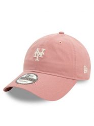 New Era Czapka z daszkiem New York Mets Mini Washed 9TWENTY 60595428 Różowy. Czerwone czapki z daszkiem damskie New Era, bez wzorów, z bawełny. Za 89.99 zł.
