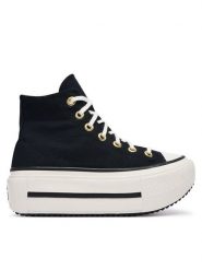 Converse Trampki Chuck Taylor All Star Lift Double Stack Lace A20780C Czarny. Czarne trampki damskie Converse, bez wzorów, z materiału, bez zapięcia. Za 449.99 zł.