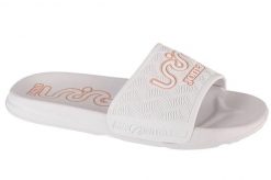 Klapki na basen damskie, S.Land Lady 24 SLALS. Białe klapki damskie Joma, bez wzorów, z materiału, bez obcasa, bez zapięcia. Za 49.99 zł.