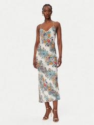 Just Cavalli Sukienka letnia 80PAO925 NS837 Błękitny Slim Fit. Niebieskie sukienki damskie Just Cavalli, bez wzorów, z wiskozy, bez ramiączek. Za 1,239.00 zł.