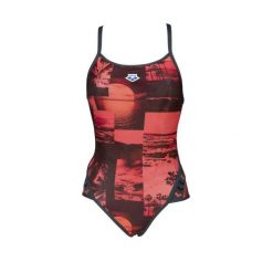 Strój kąpielowy damski jednoczęściowy sportowy na basen Arena Printed. Brązowe stroje jednoczęściowe Arena, bez wzorów. Za 169.99 zł.