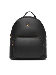 Tommy Hilfiger Plecak Popette Soft Dome AW0AW17652 Czarny. Czarne plecaki Tommy Hilfiger, bez wzorów, ze skóry. Za 519.99 zł.