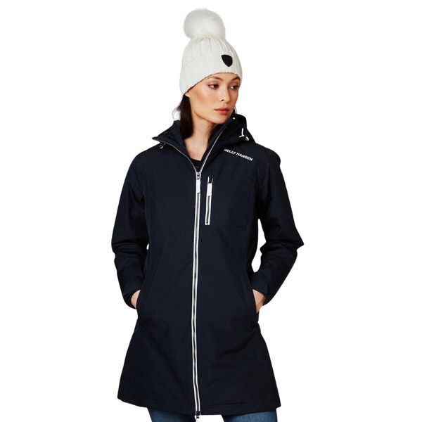 Kurtka przeciwdeszczowa damska Helly Hansen Long Belfast Winter. Niebieskie kurtki damskie Helly Hansen, na jesień, s, bez wzorów, bez kaptura. Za 711.00 zł.