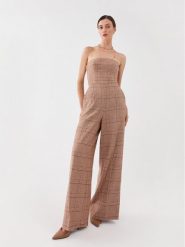 TWINSET Kombinezon 232TP2750 Brązowy Regular Fit. Brązowe sukienki damskie Twinset, bez wzorów, z syntetyku, bez ramiączek. Za 1,719.00 zł.