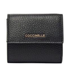 Portfel Coccinelle. Czarne portfele damskie Coccinelle, bez wzorów. Za 449.99 zł.