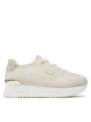 Michael Kors Sneakersy 43F2MQFSAD Beżowy. Brązowe obuwie sportowe damskie Michael Kors, z materiału, bez zapięcia. Za 469.99 zł.