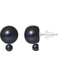 Pearline Srebrne kolczyki-wkrętki z perłami rozmiar: onesize. Niebieskie kolczyki damskie Pearline, z perłą, srebrne. Za 152.99 zł.