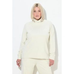 Damskie Bluza stójka długi rękaw otwory na kciuki antybakteryjna. Brązowe bluzy damskie Ulla Popken, plus size, bez wzorów, z elastanu, bez kaptura. Za 279.99 zł.