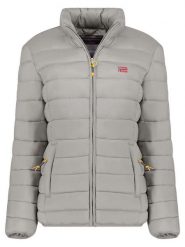 Geographical Norway Kurtka pikowana "Atikolor" w kolorze jasnoszarym rozmiar: L. Szare kurtki damskie Geographical Norway, l, bez wzorów, bez kaptura. Za 153.71 zł.