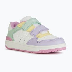 Buty juniorskie Geox Washiba. Białe obuwie trekkingowe damskie Geox, bez zapięcia. Za 209.99 zł.