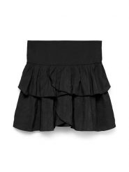 Vero Moda Spódnica mini Clara 10336425 Czarny Regular Fit. Czarne spódnice damskie Vero Moda, m, bez wzorów, z wiskozy, mini. Za 119.99 zł.