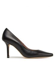 BOSS Szpilki Charlize 50536288 Czarny. Czarne szpilki damskie Boss, bez wzorów, ze skóry, bez obcasa, na szpilce, bez zapięcia. Za 789.99 zł.