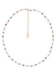 U.S. Polo Assn. Pozłacany naszyjnik z apatytem i żadem - dł. 36,5 cm rozmiar: onesize. Czerwone naszyjniki damskie U.S. Polo Assn., metalowe. Za 95.99 zł.