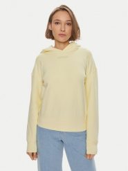 Calvin Klein Bluza Micro Logo K20K206631 Żółty Regular Fit. Żółte bluzy damskie Calvin Klein, xxs, bez wzorów, z bawełny, bez kaptura. Za 399.99 zł.