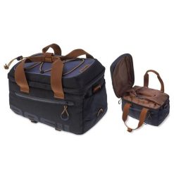 Torba na bagaż „Miles” - czarna/brązowa. Czarne torby sportowe BASIL, bez wzorów, z materiału. Za 299.49 zł.