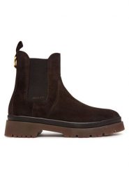 Gant Sztyblety 33553422 Brązowy ciemny. Brązowe botki damskie Gant, ze skóry, bez obcasa, na płaskiej podeszwie, bez zapięcia. Za 719.99 zł.