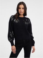 Orsay Sweter w kolorze czarnym rozmiar: L. Czarne swetry klasyczne damskie Orsay, l, bez kołnierzyka. Za 83.42 zł.