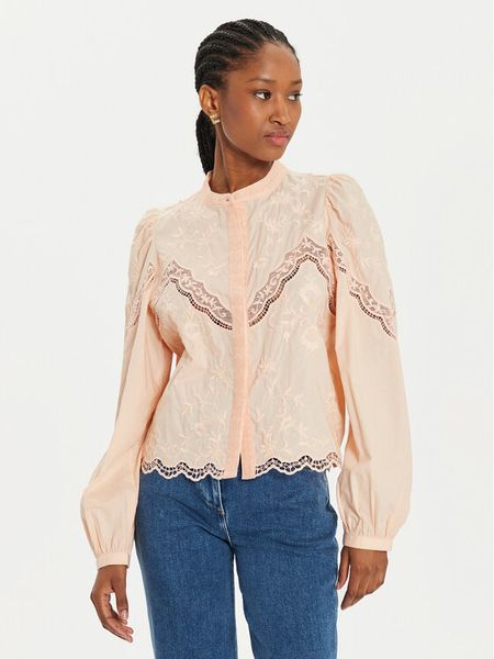 TWINSET Koszula 241TT2081 Pomarańczowy Regular Fit. Brązowe koszule damskie Twinset, bez wzorów, z bawełny, bez kołnierzyka, bez ramiączek. Za 459.99 zł.