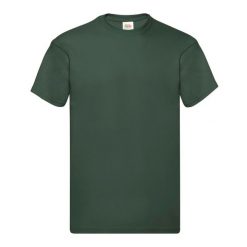 Oryginalna Bawełniana Koszulka Unisex Dla Dorosłych. Zielone bluzki damskie Fruit of the Loom, xl, bez wzorów, z bawełny, sportowe, bez kołnierzyka, bez ramiączek. Za 32.99 zł.
