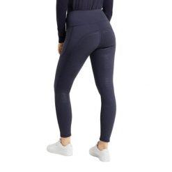 Legginsy jeździeckie pełno-osiowe termiczne z pełnym wypełnieniem dla kobiet Hor. Niebieskie legginsy damskie HORZE, bez wzorów, z polaru. Za 274.00 zł.