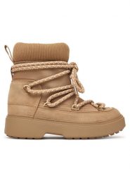 Tommy Hilfiger Śniegowce Lace-Up Water Resist Snow Boot FW0FW09546 Beżowy. Brązowe śniegowce damskie Tommy Hilfiger. Za 649.99 zł.