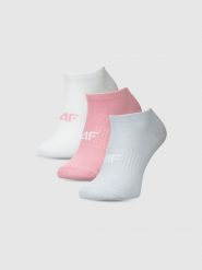 4F Skarpetki casual stopki (3-pack) damskie - multikolor 39-42. Skarpetki damskie 4F, bez wzorów, z bawełny. Za 44.99 zł.