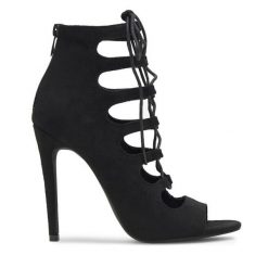 Sandały DeeZee. Czarne sandały damskie DeeZee, bez wzorów, bez obcasa, na szpilce, bez zapięcia. Za 199.99 zł.