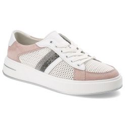 Różowe Sneakersy S.Barski Sportowe Obuwie Damskie. Czerwone obuwie sportowe casual damskie S.BARSKI, z materiału. Za 219.00 zł.