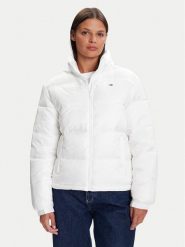 Tommy Jeans Kurtka zimowa DW0DW21619 Biały Relaxed Fit. Białe kurtki damskie Tommy Jeans, na zimę, xxs, bez wzorów, z jeansu, bez kaptura. Za 699.99 zł.