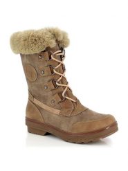 Kimberfeel Kozaki zimowe "Megeve" w kolorze jasnobrązowym rozmiar: 39. Brązowe kozaki damskie Kimberfeel, na zimę, z materiału, bez obcasa, bez zapięcia. Za 333.45 zł.
