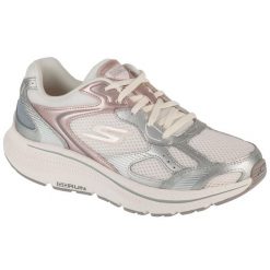 Buty do biegania damskie, Go Run Consistent 2.0 - Volt. Białe obuwie sportowe damskie Skechers, z materiału, bez zapięcia, do biegania. Za 339.99 zł.
