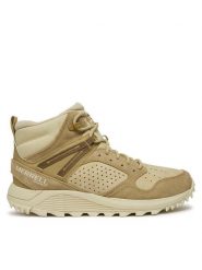 Merrell Trapery Wildwood Mid Ltr Wp J038298 Beżowy. Brązowe trapery damskie Merrell, ze skóry, bez zapięcia. Za 429.99 zł.