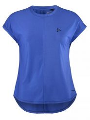 Craft Koszulka sportowa "Core Essence" w kolorze niebieskim rozmiar: XS. Niebieskie koszulki sportowe damskie Craft, xs, bez wzorów, bez ramiączek, outdoorowe. Za 61.60 zł.