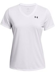 Under Armour Koszulka sportowa w kolorze białym rozmiar: XS. Białe koszulki sportowe damskie Under Armour, xs, bez wzorów, bez ramiączek, outdoorowe. Za 79.03 zł.