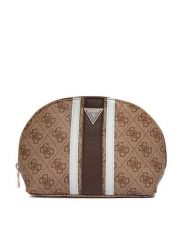 Guess Kosmetyczka PW7573 P6370 Brązowy. Brązowe kosmetyczki damskie Guess, ze skóry, bez dodatków. Za 214.99 zł.