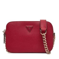 Torebka Guess. Czerwone torebki wieczorowe damskie Guess, z aplikacjami, bez dodatków. Za 399.99 zł.