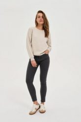 Jeansy rurki grafitowe. Szare jeansy damskie MOODO. Za 139.99 zł.