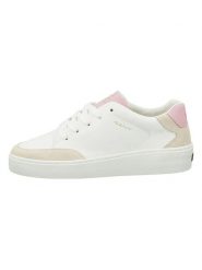 GANT Footwear Skórzane sneakersy w kolorze biało-jasnoróżowym rozmiar: 38. Białe obuwie sportowe damskie GANT Footwear, bez zapięcia. Za 198.10 zł.