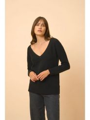 Just Cashmere Kaszmirowy sweter "Cassie" w kolorze czarnym rozmiar: L. Czarne swetry klasyczne damskie Just Cashmere, l, z kaszmiru, bez kołnierzyka. Za 426.99 zł.