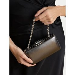Torebka LAUREN RALPH LAUREN. Szare torebki wieczorowe damskie Lauren Ralph Lauren, bez wzorów, bez dodatków. Za 1,429.00 zł.