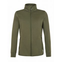 Damska bluza z zamkiem błyskawicznym Protest PRTOYDEN. Zielone bluzy damskie Protest, na zimę, bez wzorów, bez kaptura. W wyprzedaży za 300.20 zł.