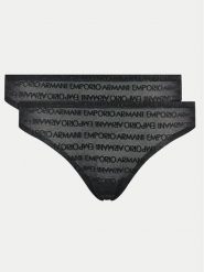 Emporio Armani Underwear Komplet stringów 163333 3F204 00020 Czarny. Czarne komplety bielizny Emporio Armani Underwear, bez wzorów, z syntetyku. Za 199.99 zł.