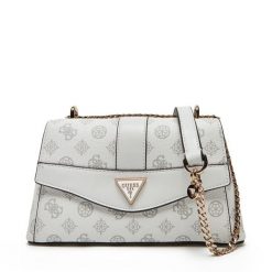 Torba Guess. Białe torebki wieczorowe damskie Guess, z aplikacjami, bez dodatków. Za 379.99 zł.