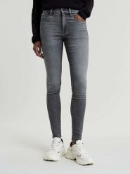 G-Star Dżinsy - Skinny fit - w kolorze szarym rozmiar: W25/L32. Szare jeansy damskie G-Star. Za 198.56 zł.