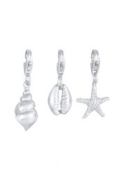 Nenalina Ladies Set Charms Rozgwiazda morza muszla plażowa w 925 Sterling Silver Naszyjniki 1 ct Damski. Szare naszyjniki damskie Nenalina, srebrne. Za 296.99 zł.