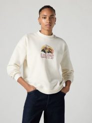 Levi's Bluza w kolorze kremowym rozmiar: L. Brązowe bluzy damskie Levi's, l, bez wzorów, bez kaptura. Za 135.49 zł.